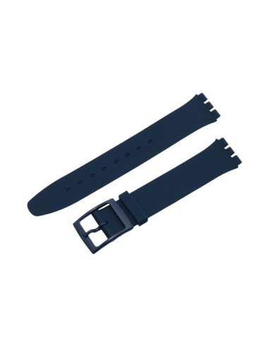 Cinturino in silicone per Swatch ansa mm 16 colore blu navy