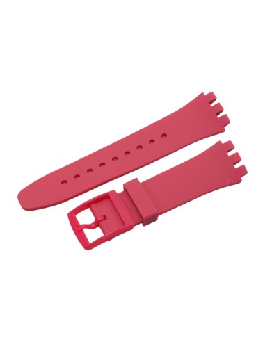 Cinturino in silicone per Swatch ansa mm 20 colore rosa antico