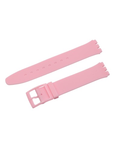 Cinturino in silicone per Swatch ansa mm 16 colore rosa