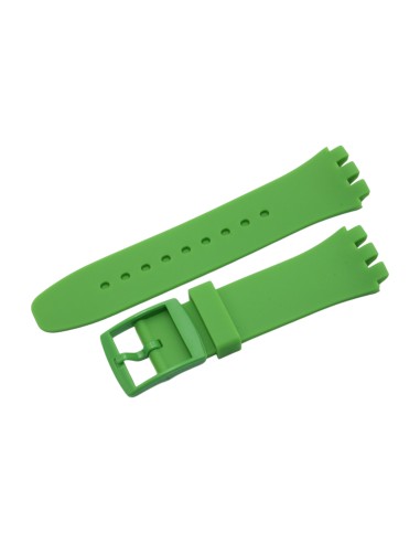 Cinturino in silicone per Swatch ansa mm 20 colore verde