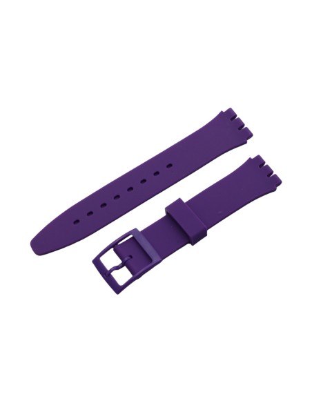 Cinturino in silicone per Swatch ansa mm 17 colore viola