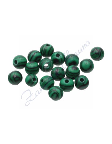 Sfera in malachite diametro mm 6