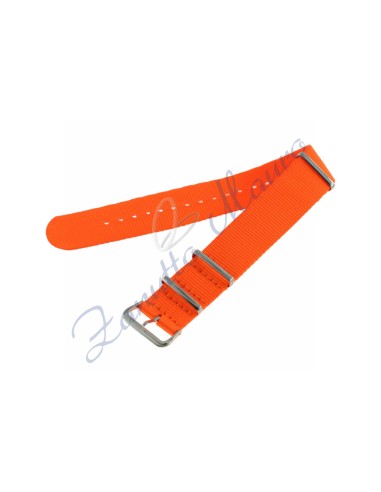 Cinturino NATO Fluo 530  ansa 20 arancio