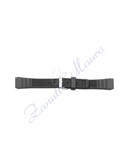 Cinturino 777  in PVC nero ansa mm 16