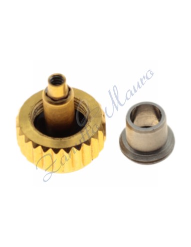 Corona a vite SM092 in acciaio dorato D6,0 T2,5 P90 A4,0X0.35