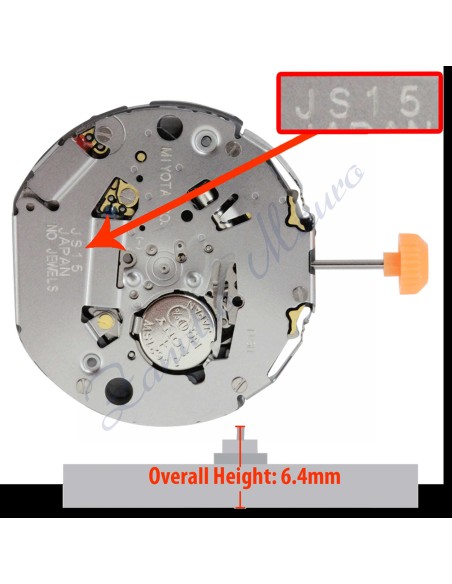 Movimento Miyota JS55 quarzo