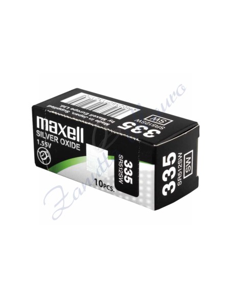 Pila Maxell  335  silver oxide SR512SW Hg 0%