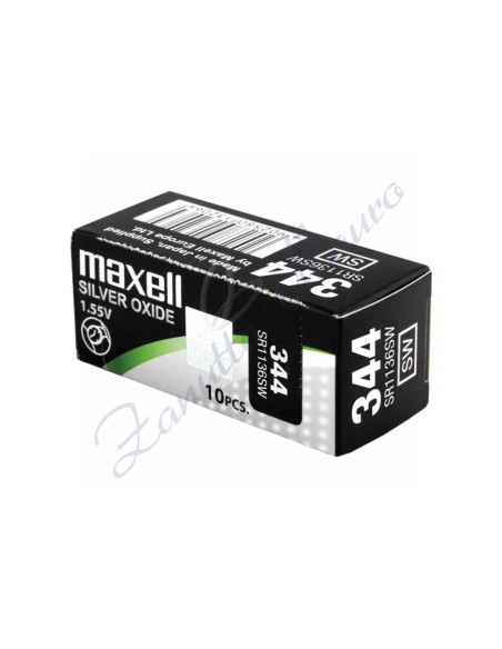 Pila Maxell  344  silver oxide SR1136SW Hg 0%