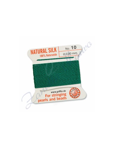 Filo per collane diametro mm 0,90 numero 10 colore verde