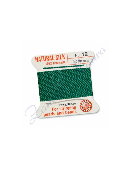 Filo per collane diametro mm 0,98 numero 12 colore verde