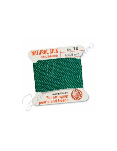 Filo per collane diametro mm 1,05 numero 16 colore verde