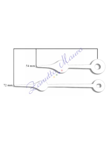 Coppia lancette 04B bianche per SKP e TMP