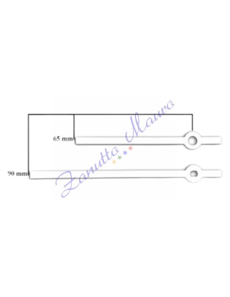 Coppia lancette 02B bianche per SKP e TMP