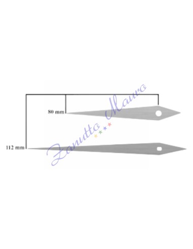 Coppia lancette 114C cromate per SKP e TMP