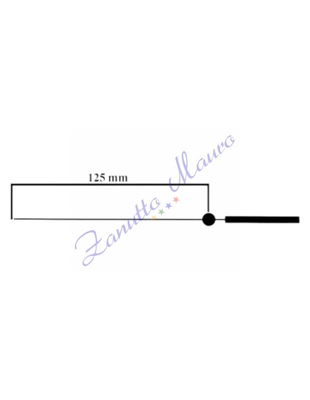 Lancette secondi tipo DN per SKP e TMP in alluminio nero mm 125. 5 pz