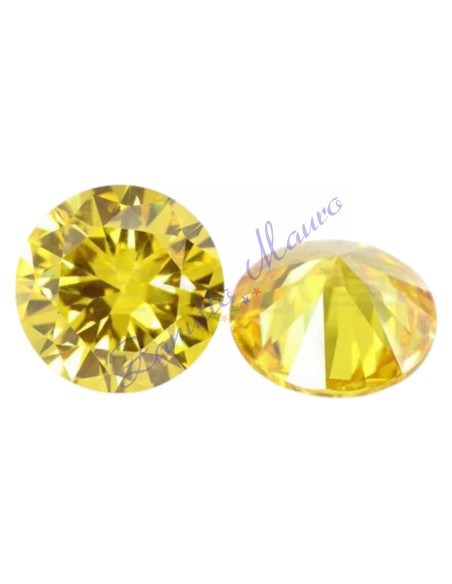 Moissanite gold GRA VVS1 diametro  mm 6,5 peso ct 1,0 circa