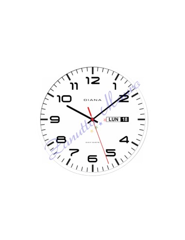 Orologio da parete Diana 103449 colore bianco diametro cm 30,5