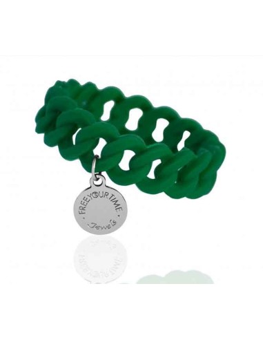 Bracciale Link FYT Verde Trifoglio