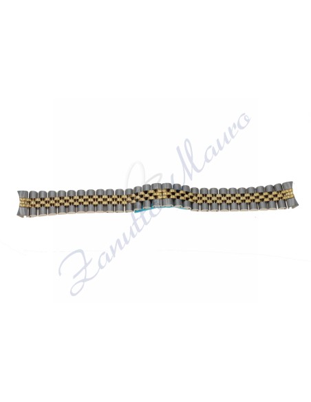 Bracciale in acciaio bicolore ansa mm 20 curva