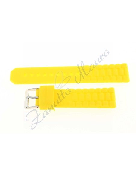 Cinturino in silicone S252 ansa 18 colore giallo