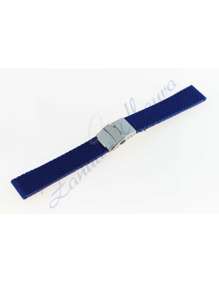 Cinturino gomma QJ0830 blu ansa 20