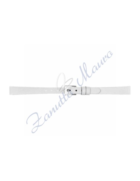 Cinturino 677-6 in cuoio Drake ansa 10 bianco