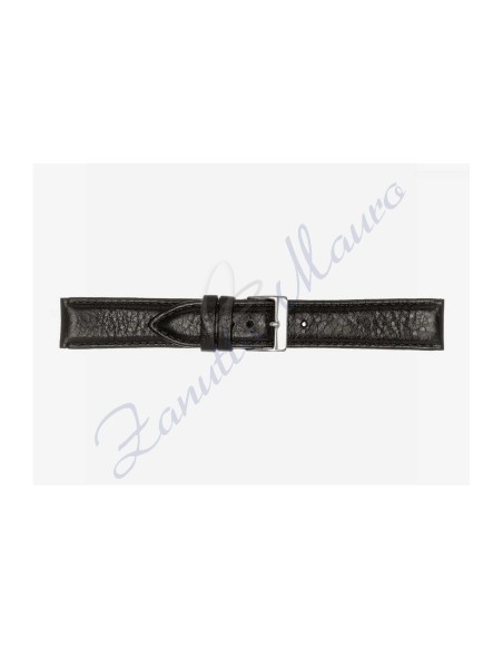 Cinturino 594 in pelle semiribordato 20x18 colore nero