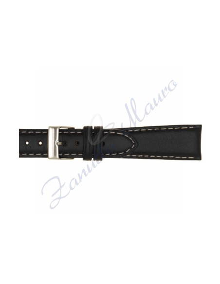 Cinturino 872 in cuoio anticato 20x16 colore nero