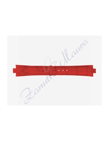 Cinturino 868/D stampa alligatore 21/8x18 colore rosso anche per Breil