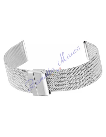 Cinturino Mesh WD027 con scorrevole in acciaio ansa 18