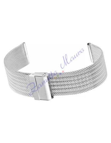 Cinturino Mesh WD027 con scorrevole in acciaio ansa 22