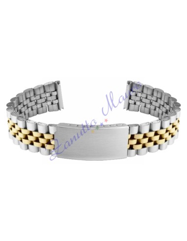 Bracciale GD7030 in acciaio bicolore gold ansa mm 16