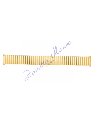 Bracciale elastico GDT1 in acciaio dorato ansa a pompa mm 16/22