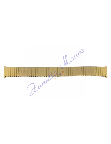 Bracciale elastico GDT2 in acciaio dorato ansa a pompa mm 16/22