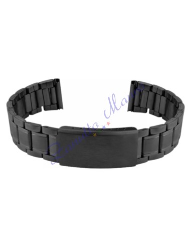 Bracciale GD7015 in acciaio brunito ansa mm 18