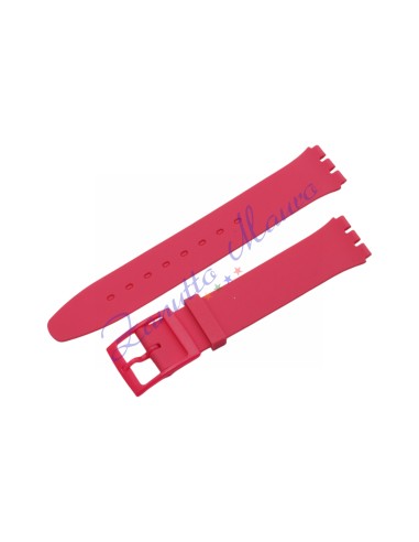 Cinturino in silicone per Swatch ansa mm 16 colore rosa antico