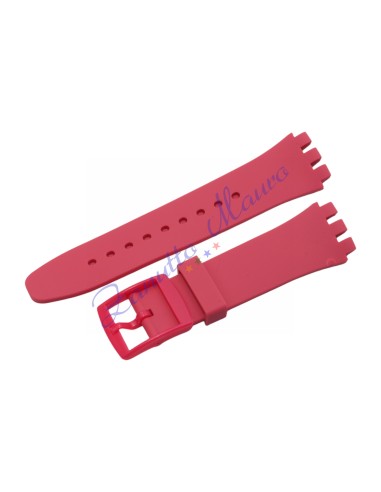 Cinturino in silicone per Swatch ansa mm 20 colore rosa antico