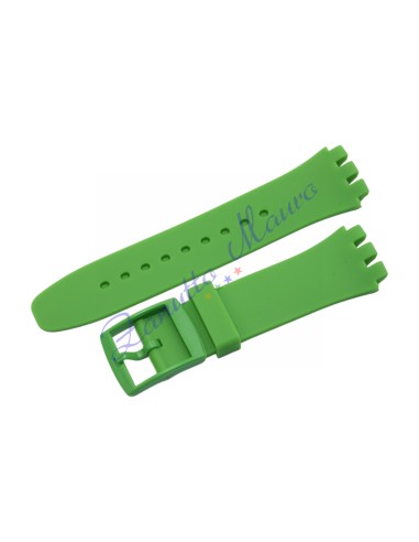 Cinturino in silicone per Swatch ansa mm 20 colore verde