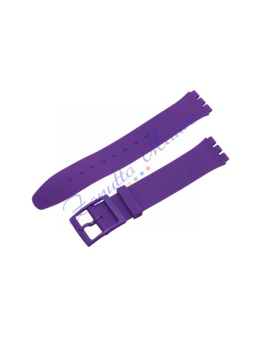 Cinturino in silicone per Swatch ansa mm 16 colore viola