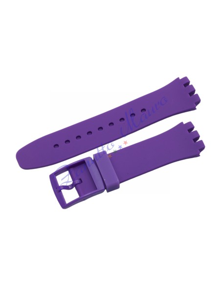 Cinturino in silicone per Swatch ansa mm 20 colore viola