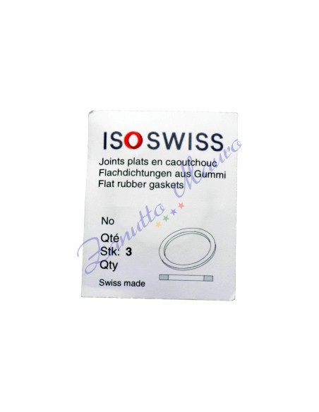 Guarnizioni Flat IsoSwiss 101 16,80x15,40 h 0,50 busta da 3 pezzi