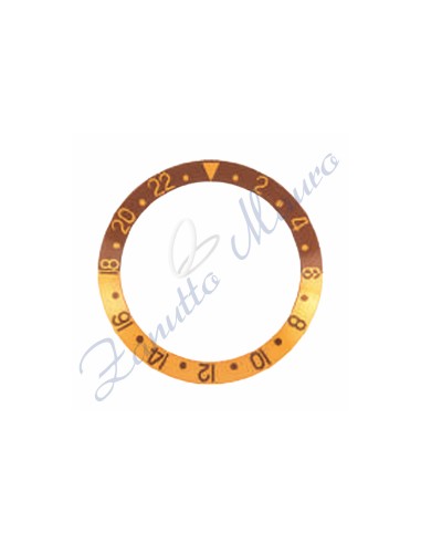 Ghiera 5513-1G in metallo per lunetta RLX misure ext-int mm 36,58x30,29