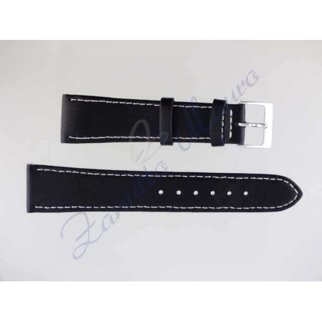 Cinturino Douglas nero ansa 20