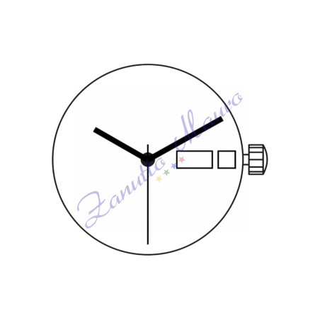 Movimento Ronda 517 3 sfere Day Date al 3