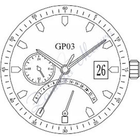 Movimento Miyota GP03 quarzo
