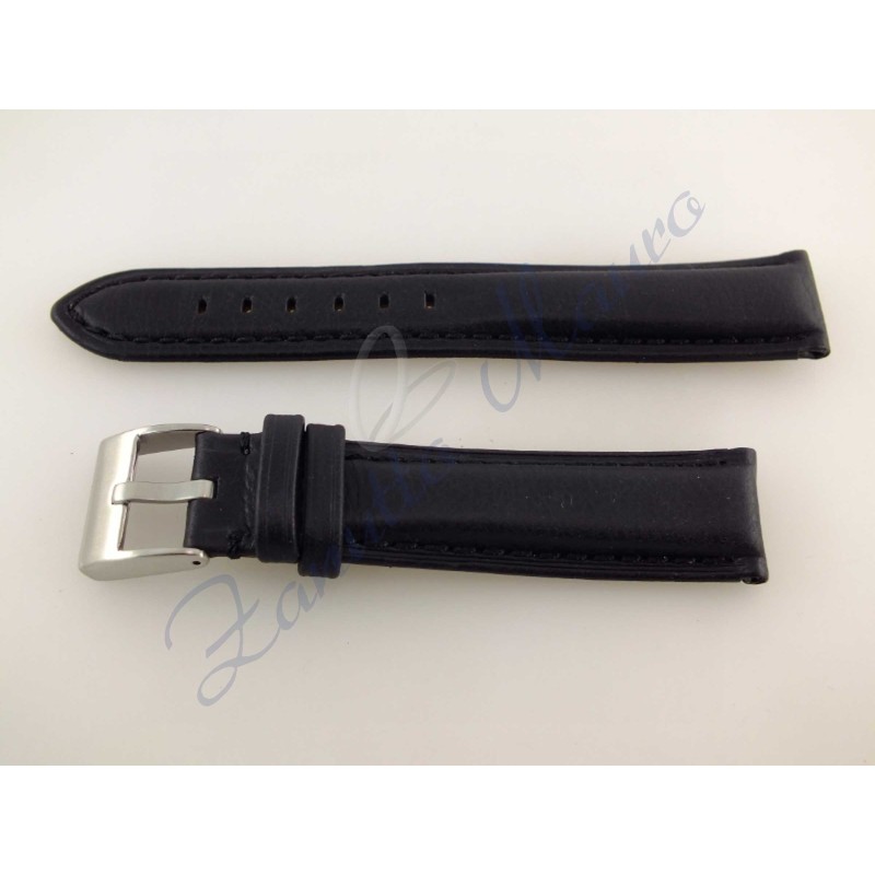 Cinturino Alfa cuoio BTL JP035 nero ansa 18