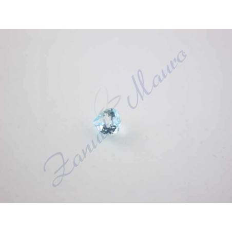 Topazio Azzurro cuore mm 5x5