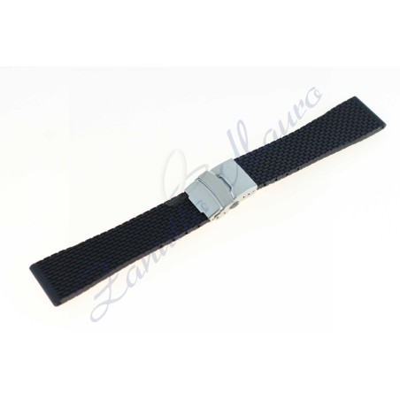 Cinturino gomma QJ0830 nero ansa 24