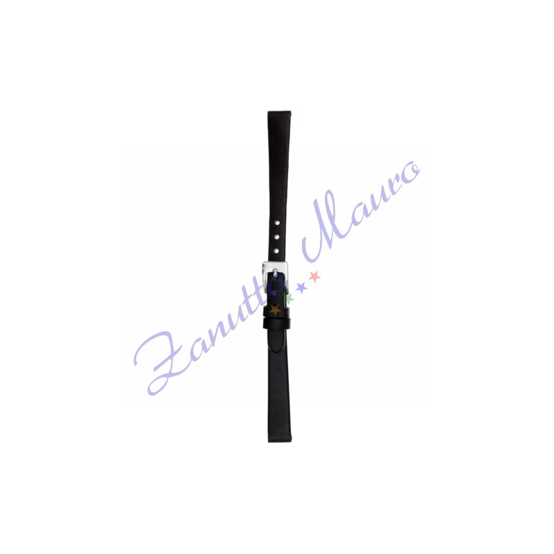 Cinturino 677-6 in cuoio Drake ansa  8x8 nero