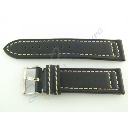 Cinturino pelle tranciato JP034 nero ans a 22